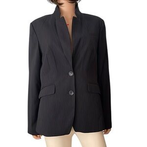 Banana Republic navy blue pinstripe blazer